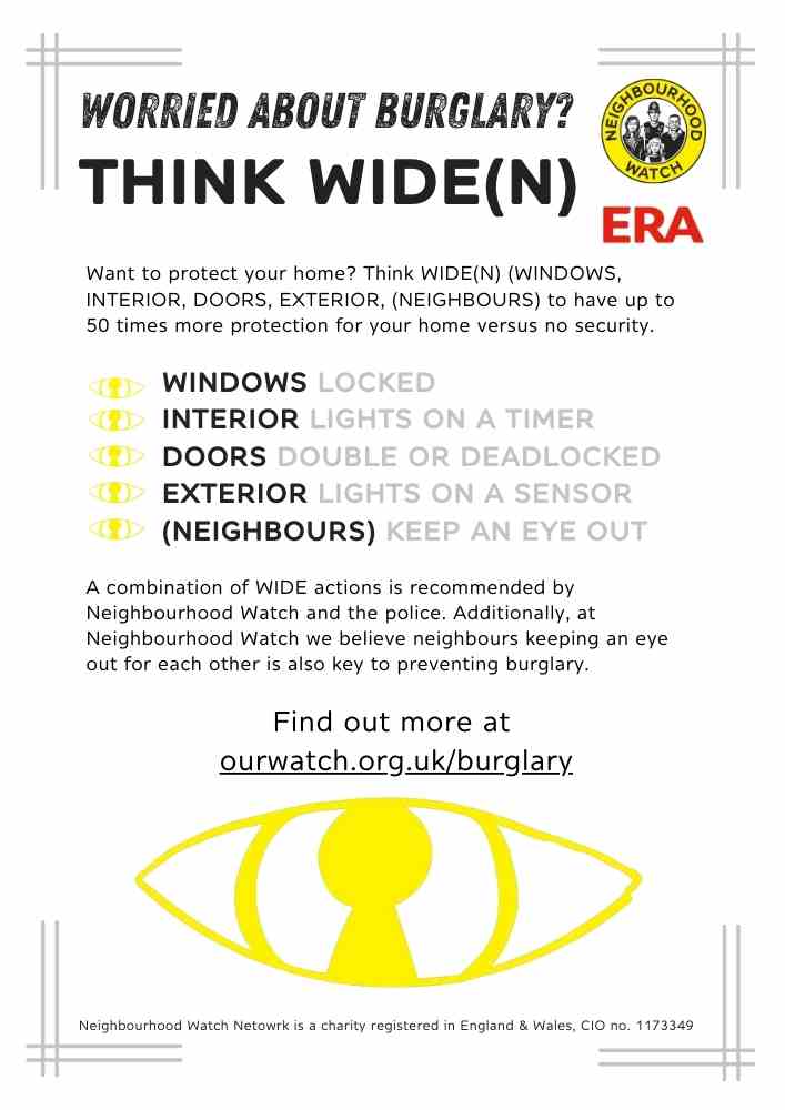 Burglary prevention leaflet
