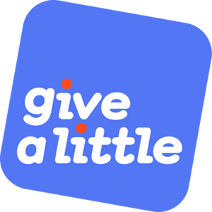 Give a Little logo (blue square at a jaunty angle with text in it)